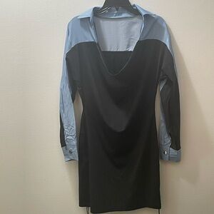 Brand New Stylish Black and Blue Dress